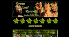 Desktop Screenshot of greenleafkennels.com