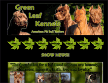 Tablet Screenshot of greenleafkennels.com